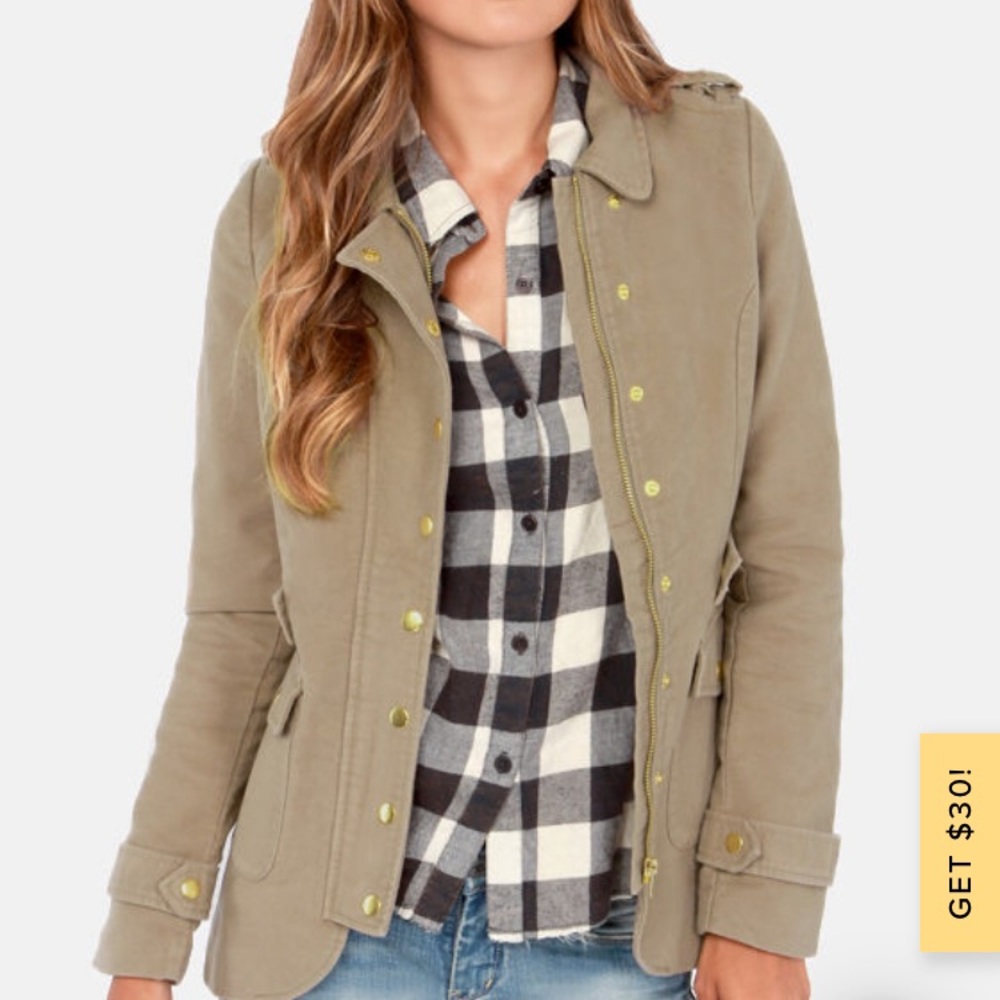 MOVING SALE! NAME YOUR PRICE! Lulu's Taupe Jacket